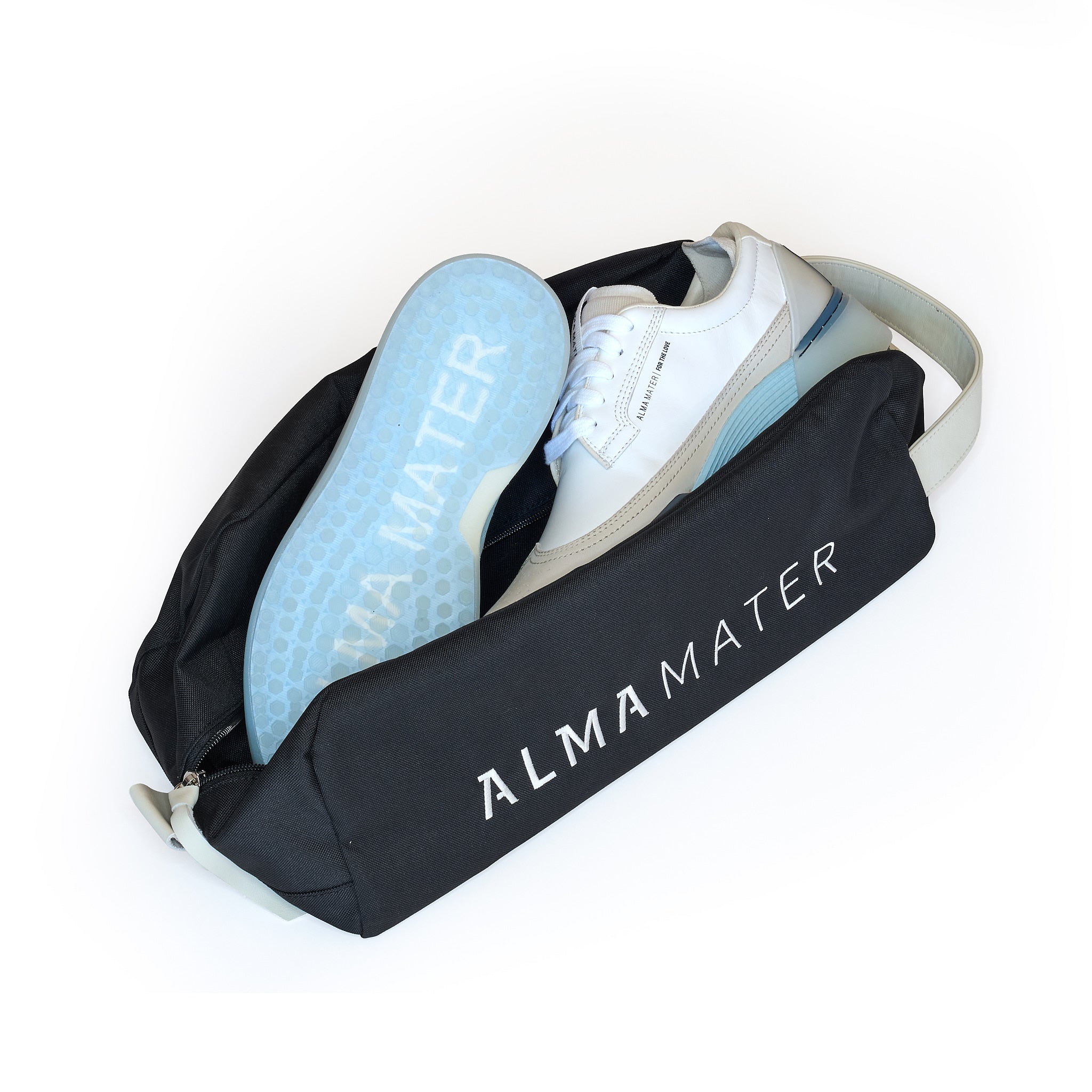 Handmade Nylon and Leather Golf Shoe Bag