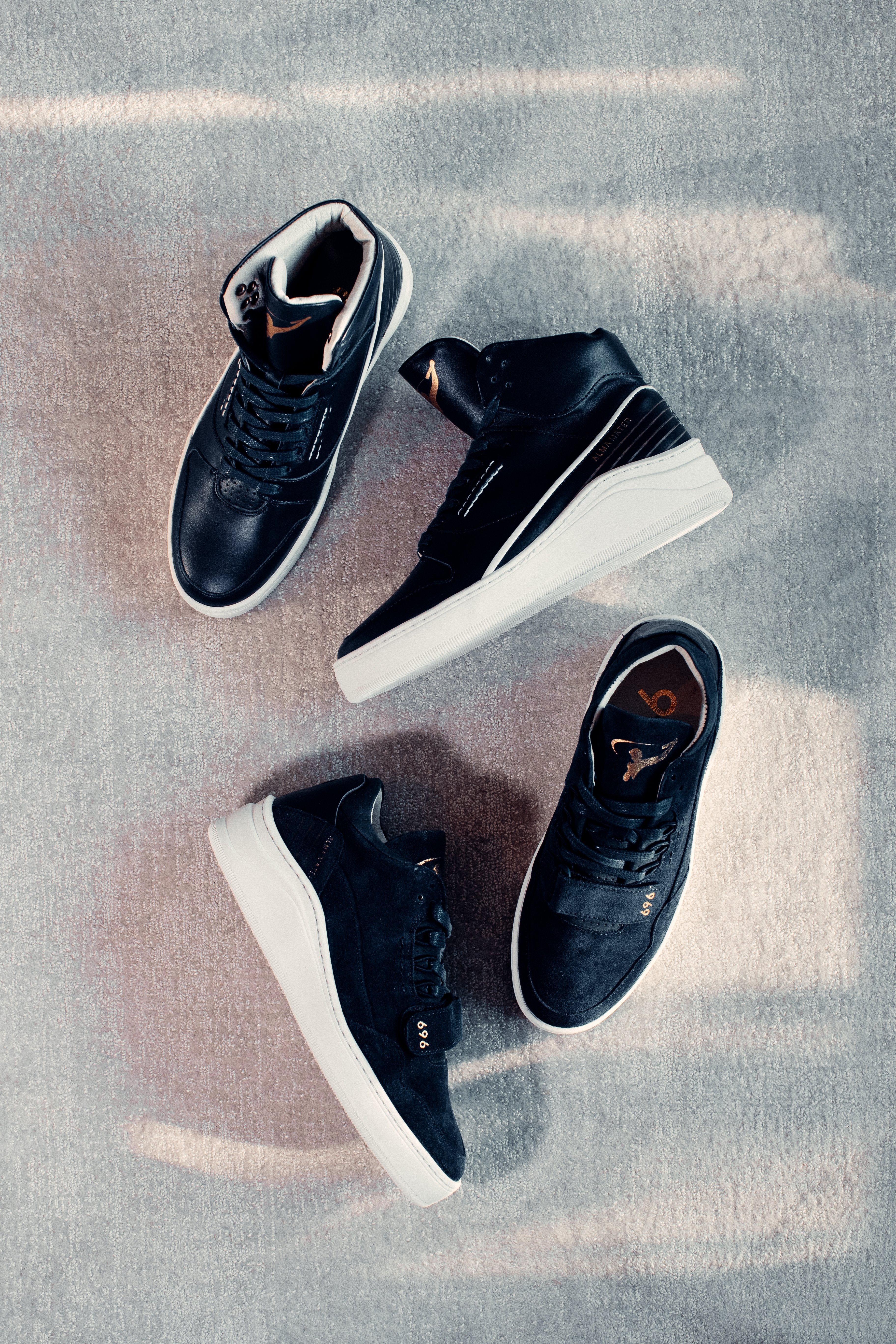 ALPHA Dark Navy Leather