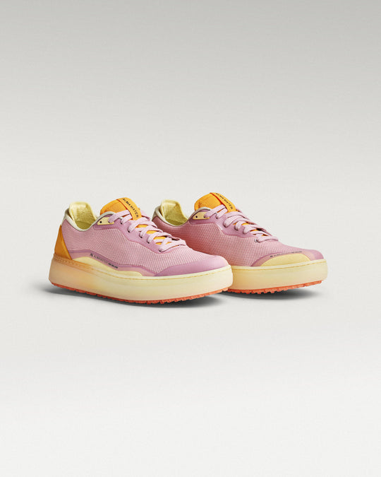 45 Degree Angled view of Lavender-Orange Beta Lite golf shoe