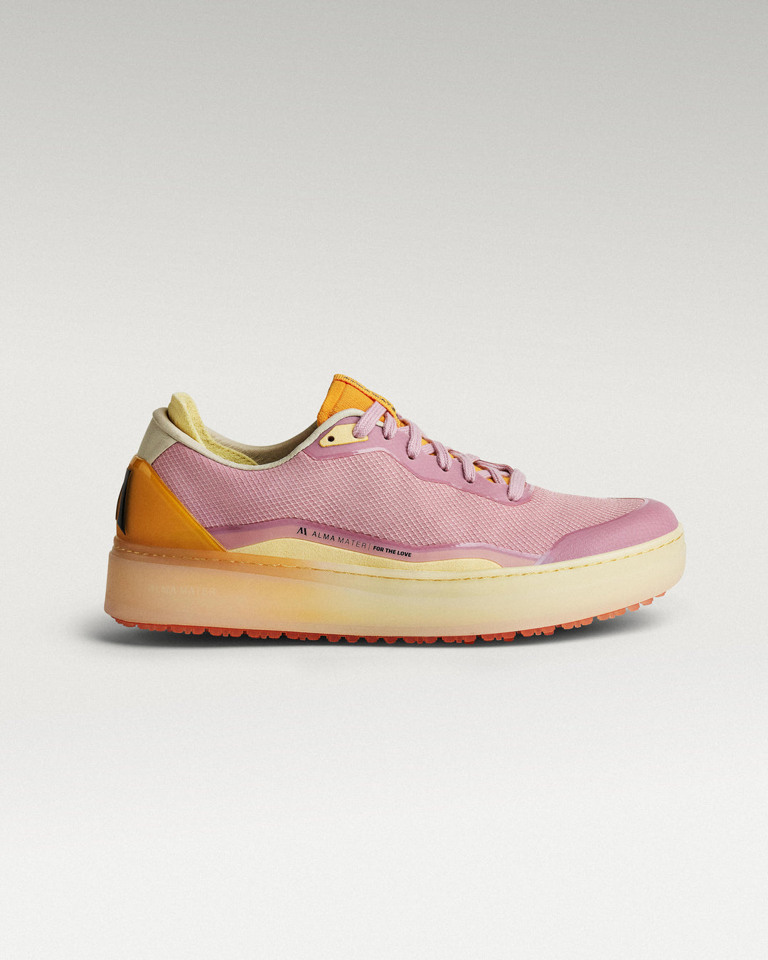 Lateral view of Lavender-Orange Beta Lite golf shoe