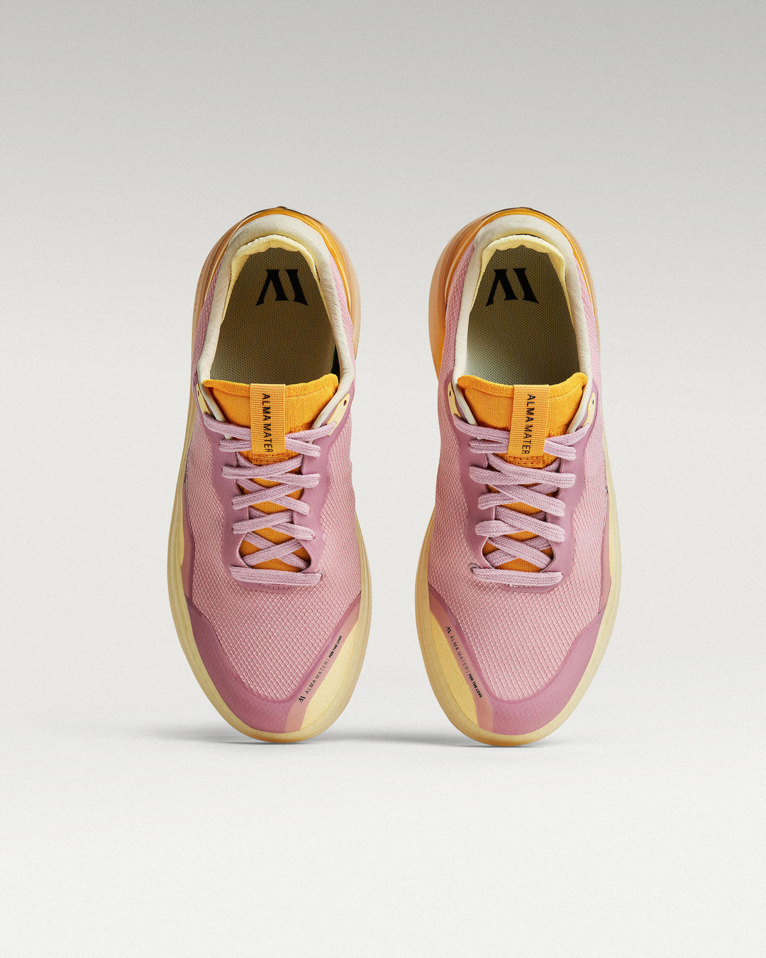 Top view of Lavender-Orange Beta Lite golf shoes