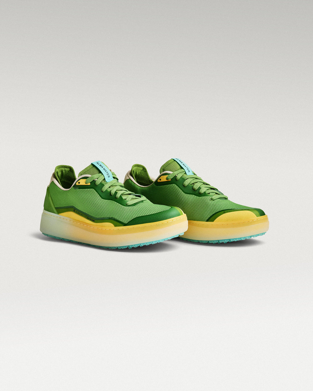 45 Degree Angled view of Olive/Aqua Beta Lite golf shoe