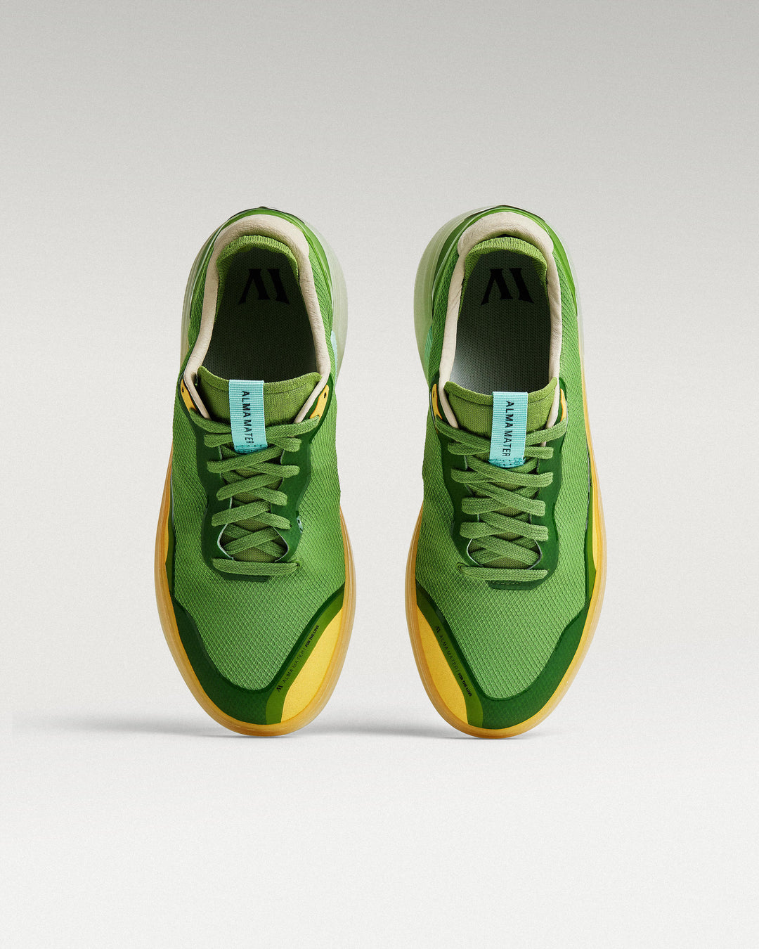 Top view of Olive Aqua Beta Lite golf shoes
