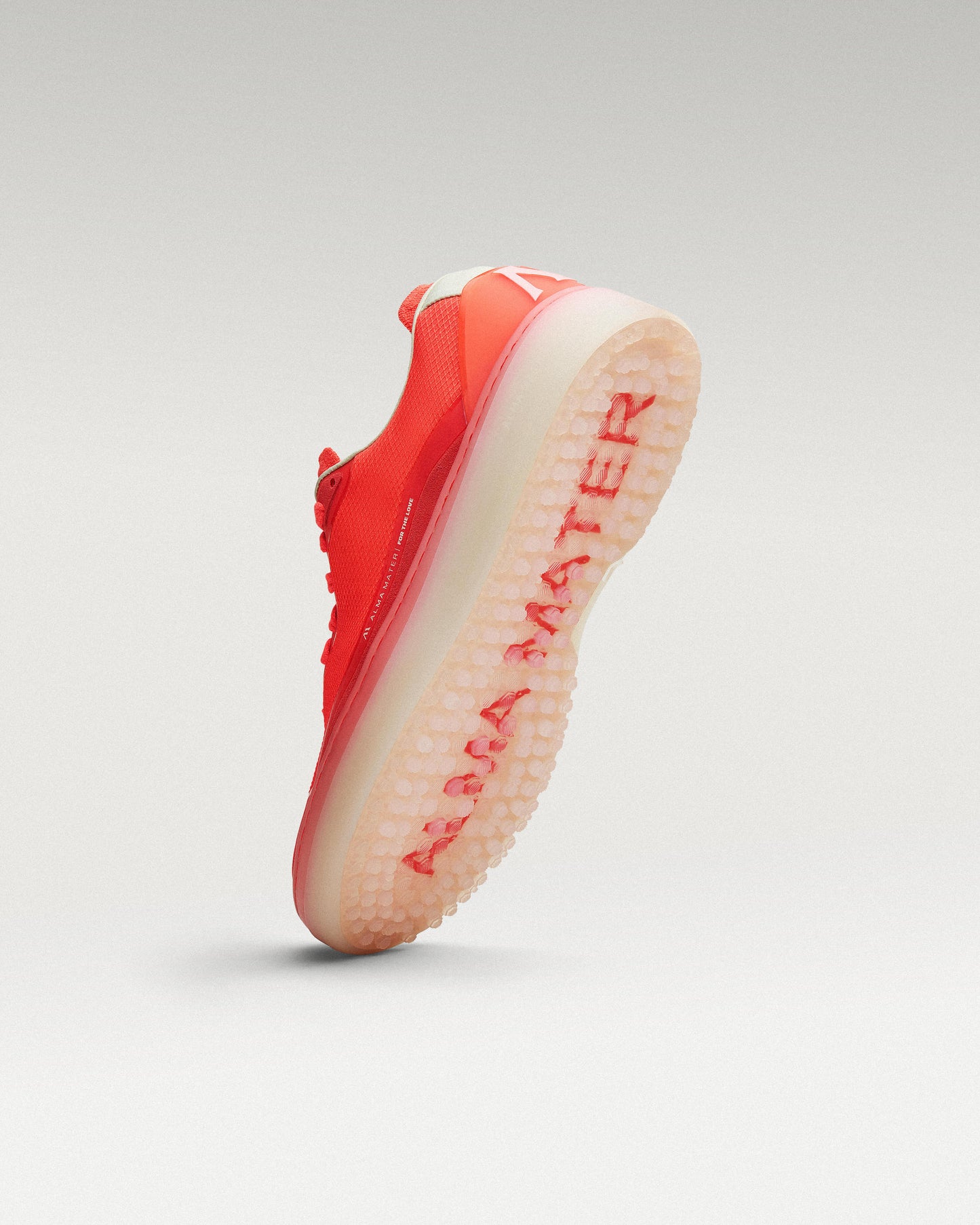 Bottom view of Flare / Old Rose Beta Lite golf shoe showing traction pattern