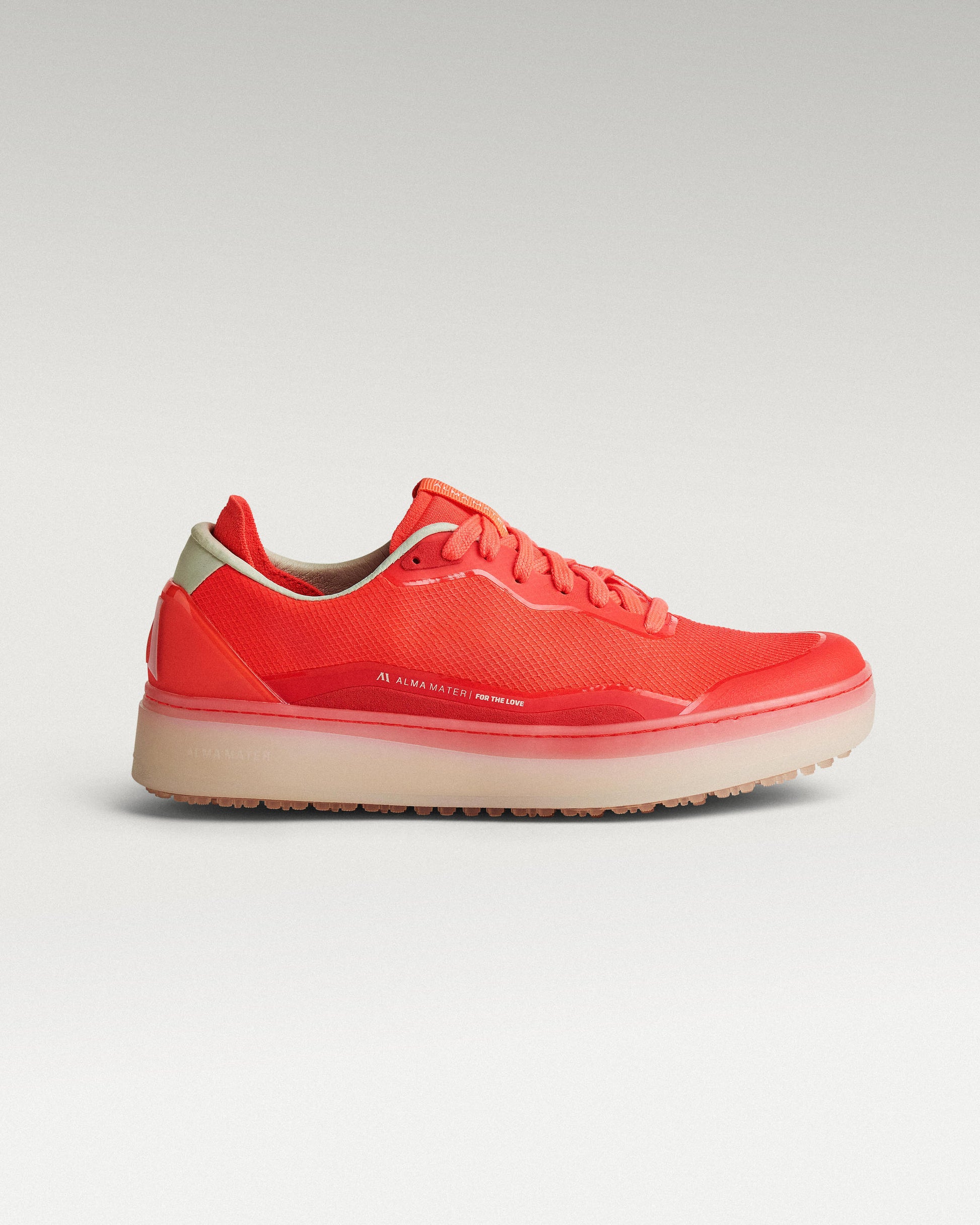 Lateral view of Flare/Old Rose Beta Lite golf shoe