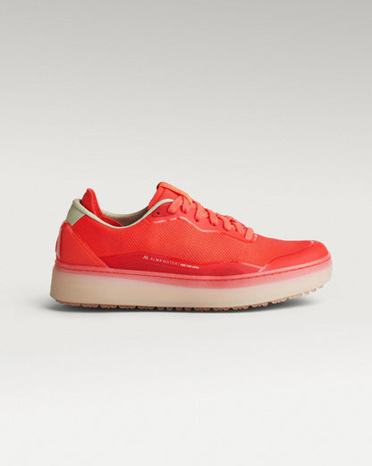Lateral view of Flare/Old Rose Beta Lite golf shoe