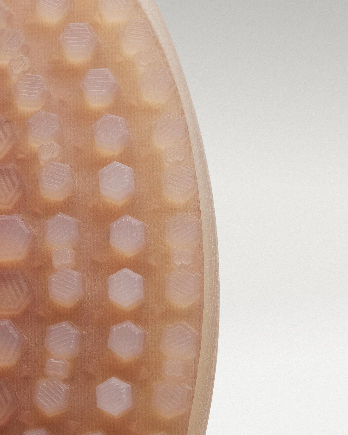 Outsole view of Flare/Old Rose Beta Lite golf shoe showing traction pattern