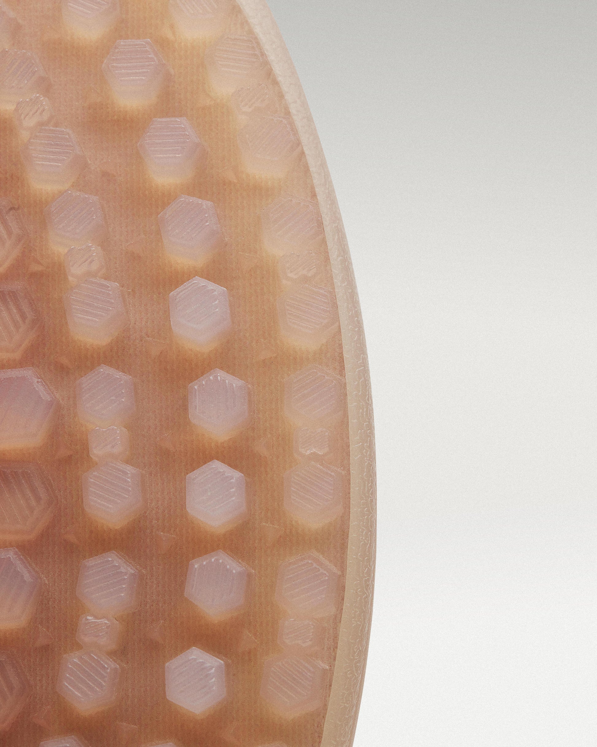 Outsole view of Flare/Old Rose Beta Lite golf shoe showing traction pattern
