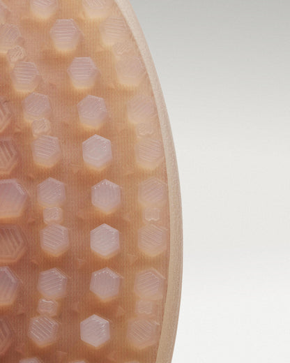 Outsole view of Flare/Old Rose Beta Lite golf shoe showing traction pattern