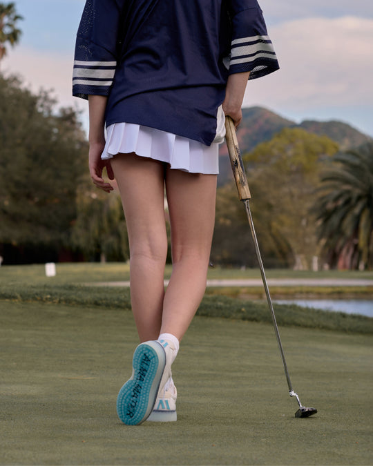 Beta Derby (W) - White / Aqua