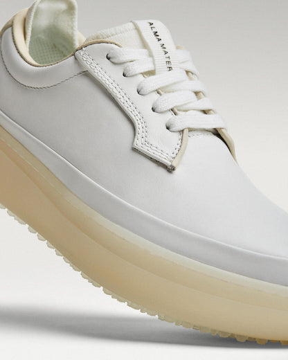 Close-up of lace-up closure and upper detail