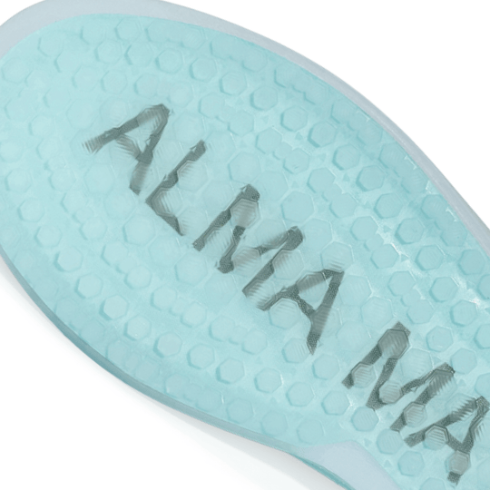 Macro close-up of the Women’s Beta Derby, highlighting Shark-Tooth™ Activated outsole