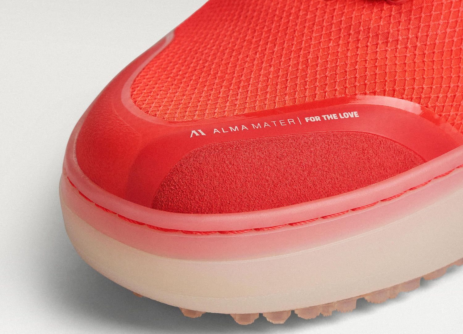 Close up of Flare/Old Rose Beta Lite's wide toe box