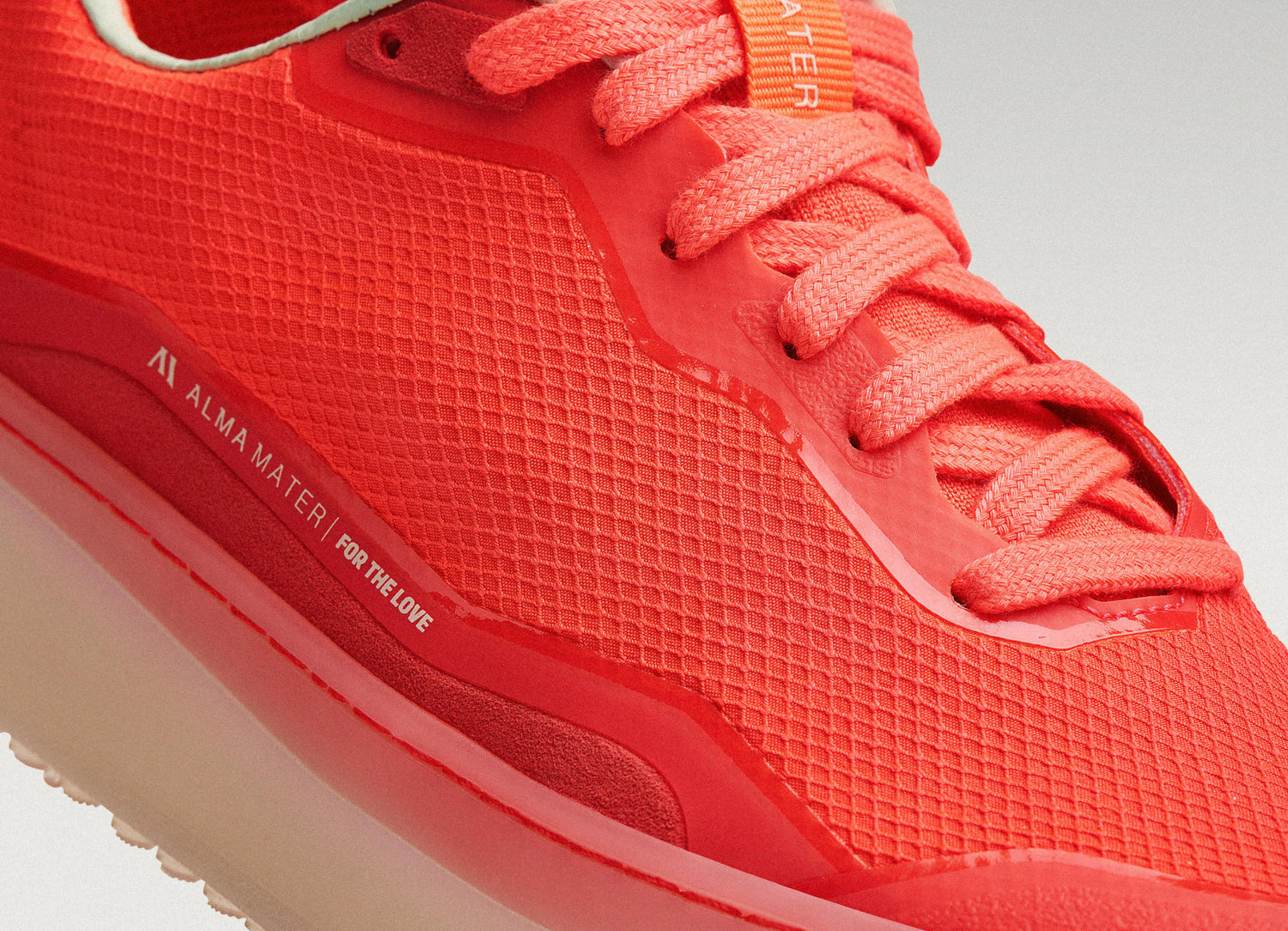 Close up of Old Rose Beta Lite breathable mesh